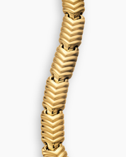 Men’s Gold Chevron Link Bracelet Premium Solid Gold Luxury Design