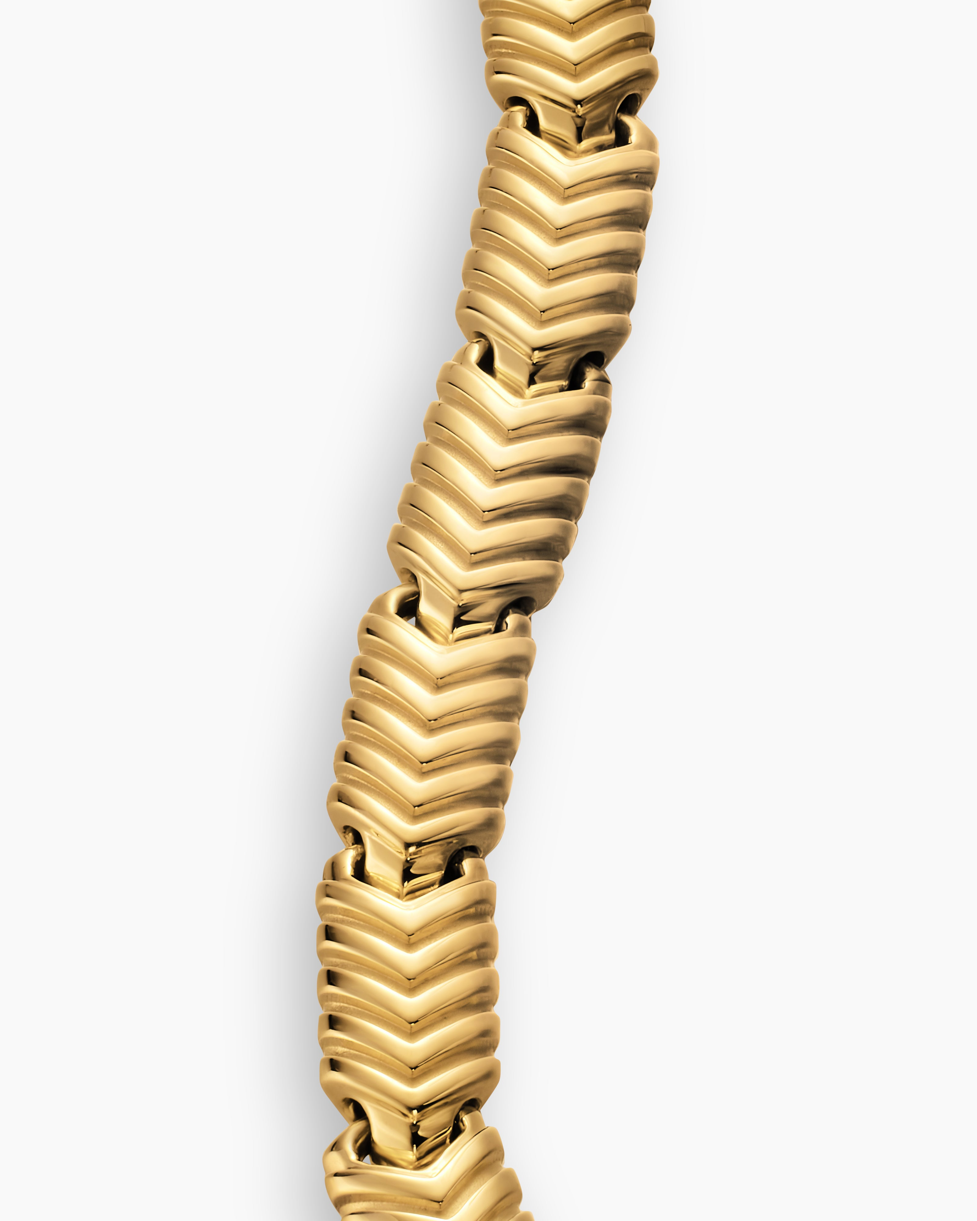 Men’s Gold Chevron Link Bracelet Premium Solid Gold Luxury Design