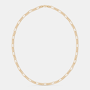 Men’s Gold Paperclip Link Chain Necklace Modern Elongated Link Style