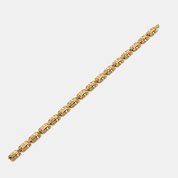 Men’s Gold Rectangular Link Bracelet Premium Solid Gold Modern Design