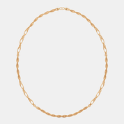 Men’s Gold Rope Chain Necklace Classic Twisted Link Design