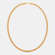 Men’s Heavy Gold Franco Chain Necklace Classic Interlock Design