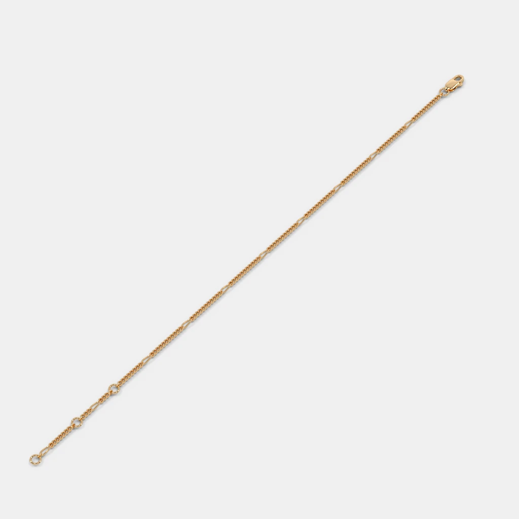 Men’s Minimal Gold Chain Bracelet Slim Everyday Design