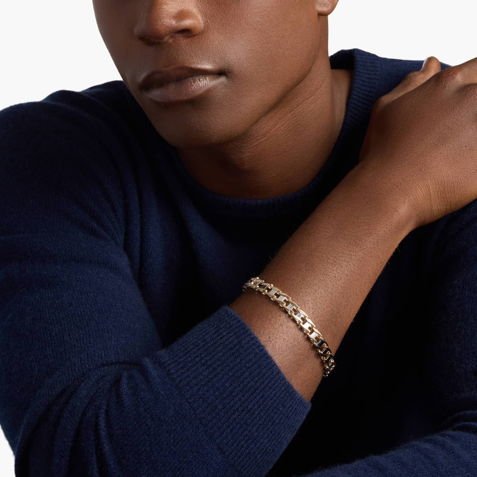 Men’s Premium Gold Chain Bracelet Classic Link Minimal Design