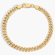 Men’s Premium Gold Cuban Chain Bracelet Classic Polished Link Design