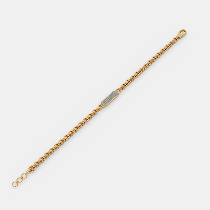Carave Paris Diamond Bar Cable Chain Bracelet