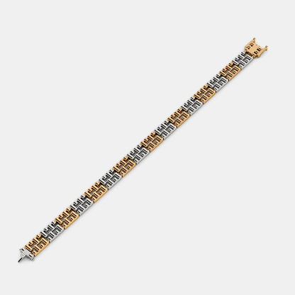 Carave Paris Two Tone Box Link Bracelet