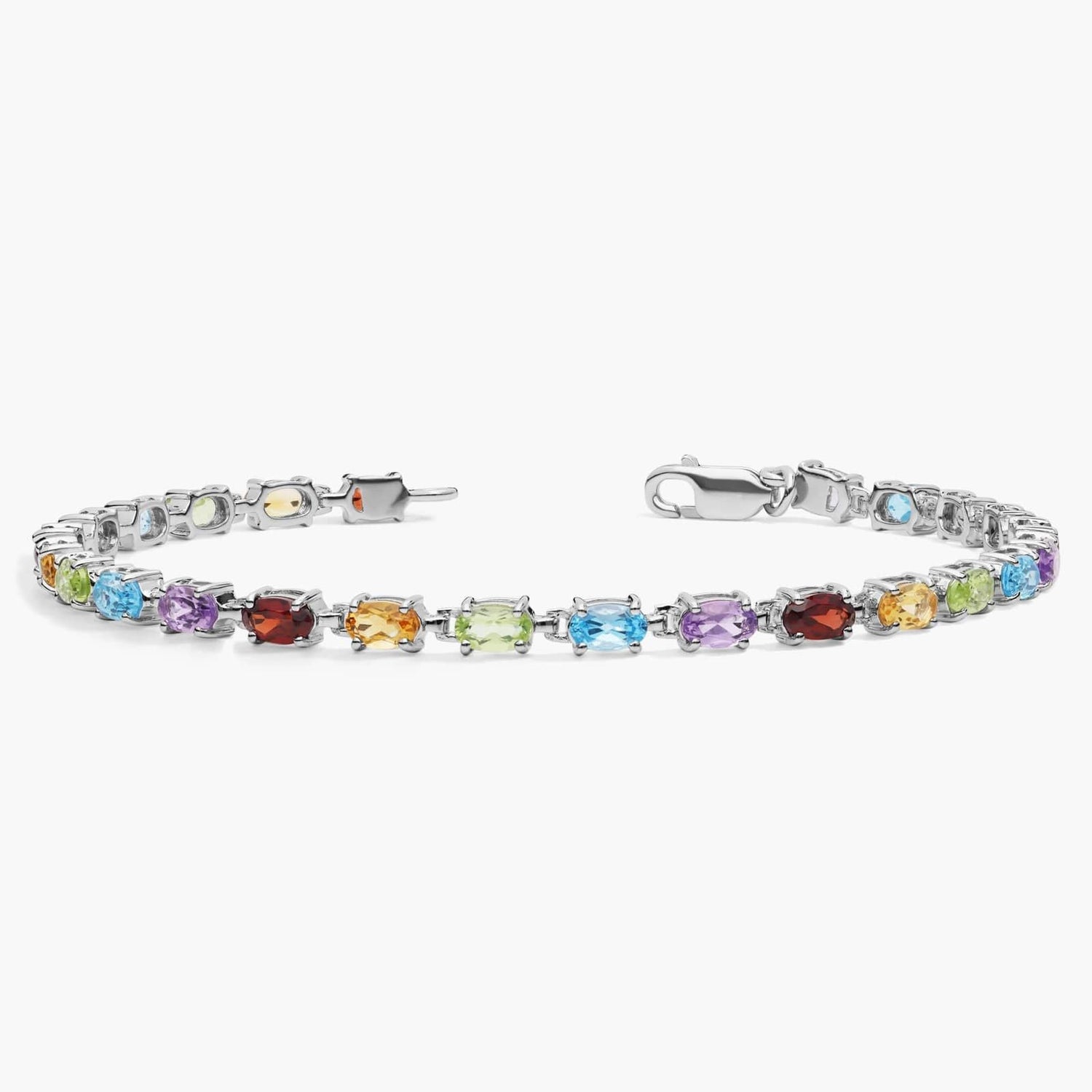Carave Paris Rainbow Gemstone Station Bracelet