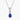 Carave Paris Mini Sapphire Teardrop Pendant Necklace