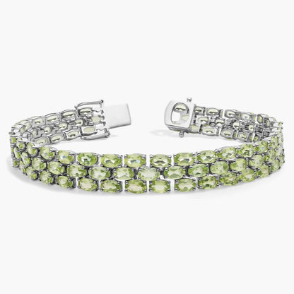 Carave Paris Peridot Multi-Row Tennis Bracelet
