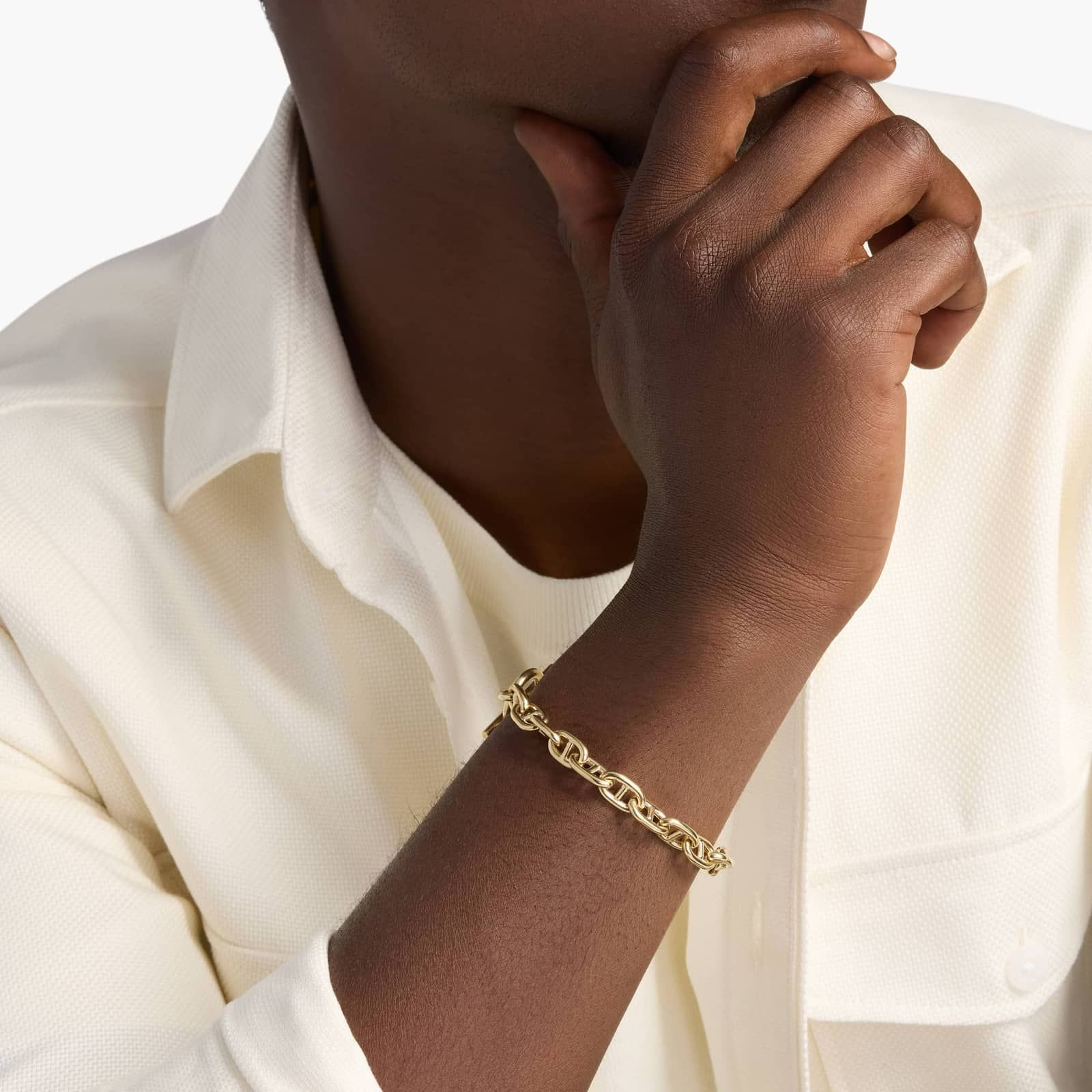 Premium Gold Chain Bracelet Classic Bold Link Design