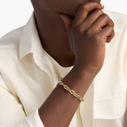 Premium Gold Chain Bracelet Classic Bold Link Design