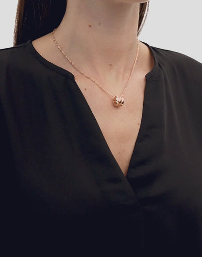 Carave Paris Pavé Barrel Charm Necklace