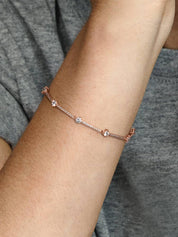 Sterling Silver Stone Bracelet