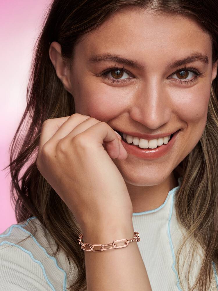 Carave Paris Rose Gold Paperclip Link Bracelet
