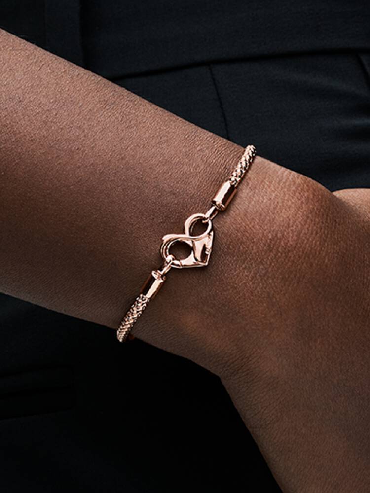 Sterling Silver Clasp Chain Bracelet