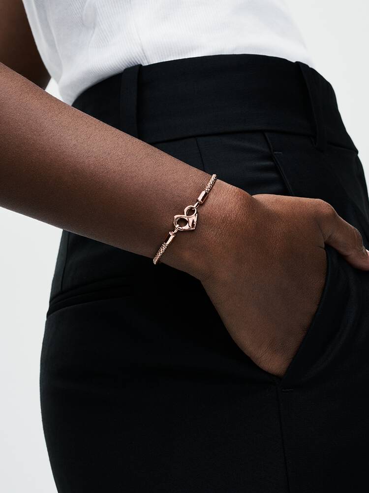 Sterling Silver Clasp Chain Bracelet
