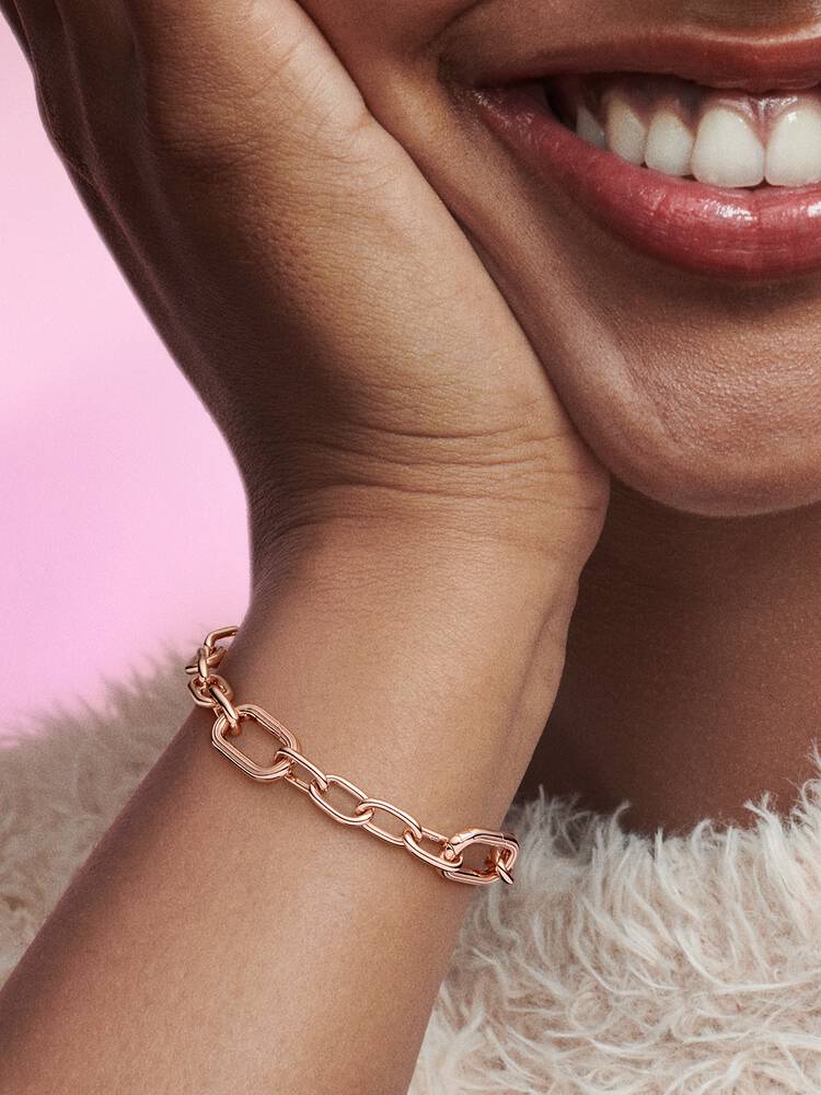 Carave Paris Rose Gold Paperclip Chain Bracelet