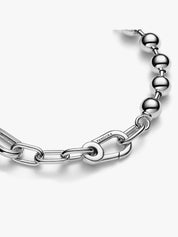 Sterling Silver Link Bead Bracelet