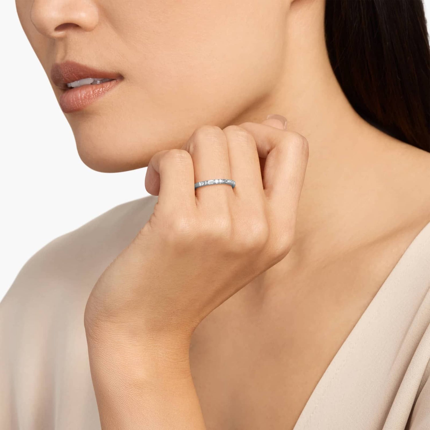 Carave Paris Princess Cut Eternity Band