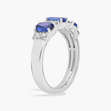 Carave Paris Royal Sapphire Three Stone Ring
