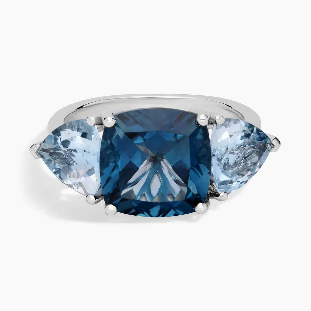 Carave Paris London Blue Topaz Trilogy Ring