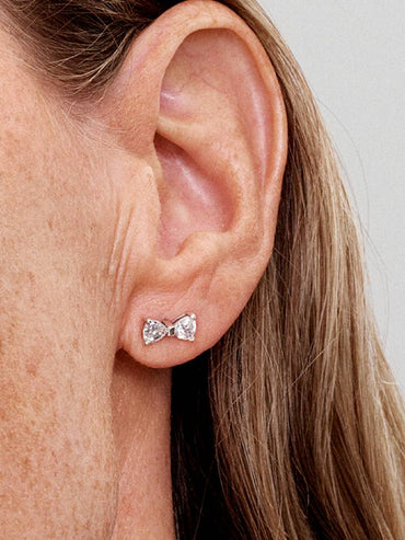 Carave Paris Bow Diamond Stud Earrings