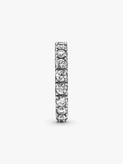 Sterling Silver Diamond Eternity Band Ring for Women