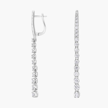 Carave Paris Diamond Drop Hoop Earrings
