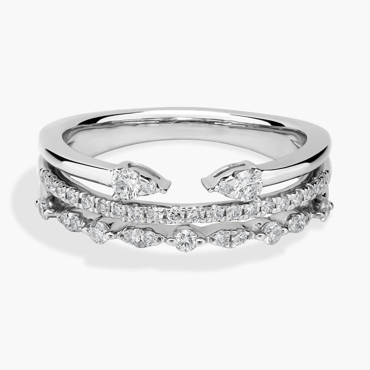 Carave Paris Layered Diamond Wave Ring