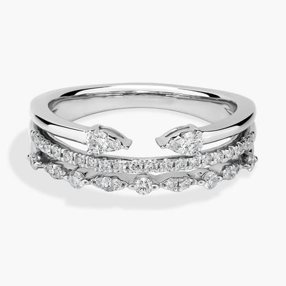 Carave Paris Layered Diamond Wave Ring