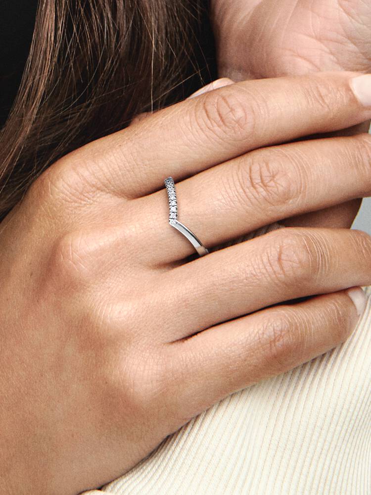 Carave Paris Chevron Pavé Diamond Ring