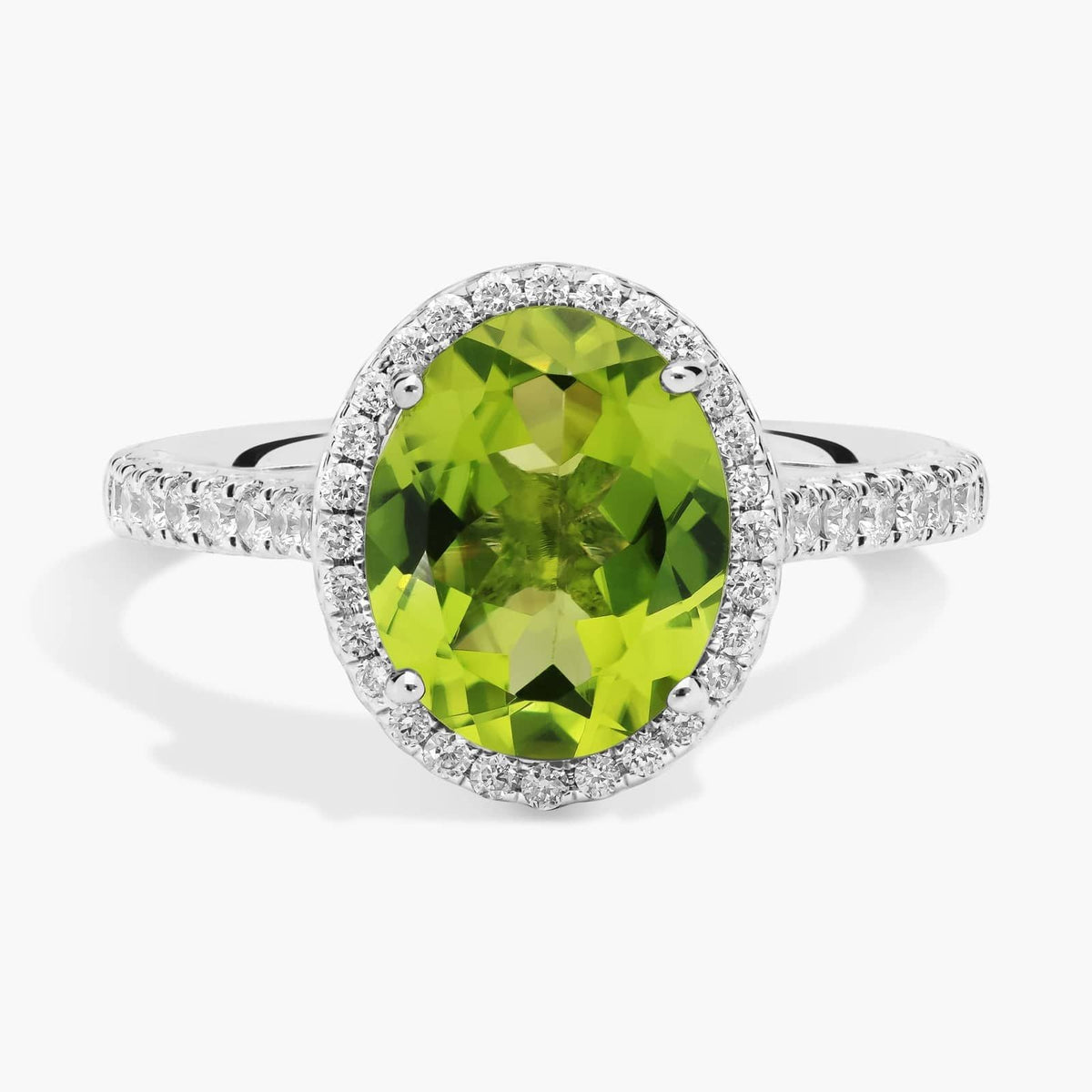 Carave Paris Peridot Halo Ring