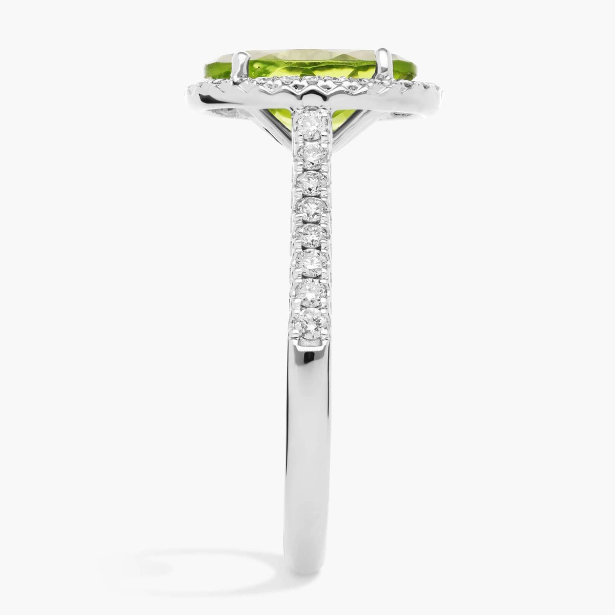Carave Paris Peridot Halo Ring