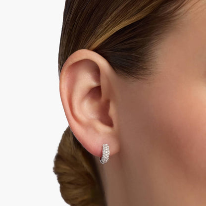 Carave Paris Pavé Huggie Earrings
