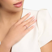 Sterling Silver Pink Sapphire Eternity Band Ring