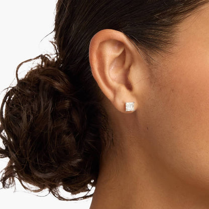 Carave Paris Princess Cut Solitaire Stud Earrings