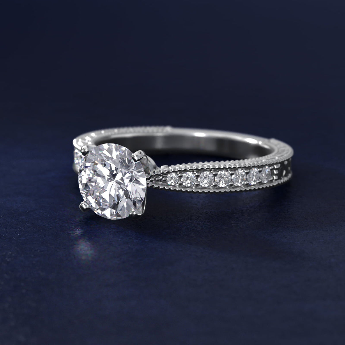 Carave Paris Pavé Solitaire Diamond Ring
