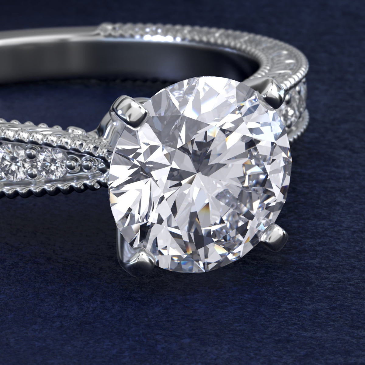 Carave Paris Pavé Solitaire Diamond Ring