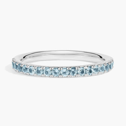 Carave Paris Blue Topaz Eternity Band Ring