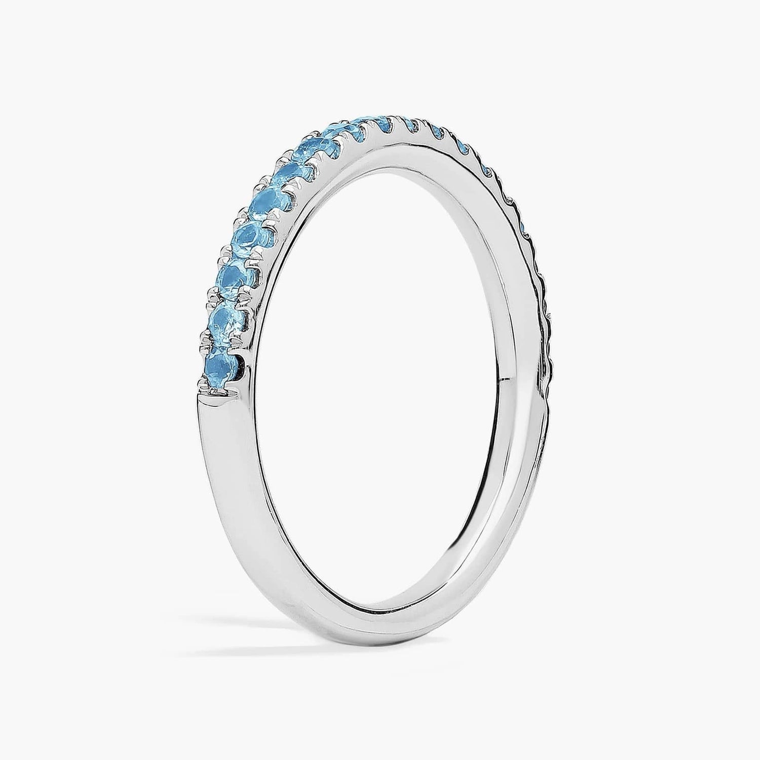 Carave Paris Blue Topaz Eternity Band Ring