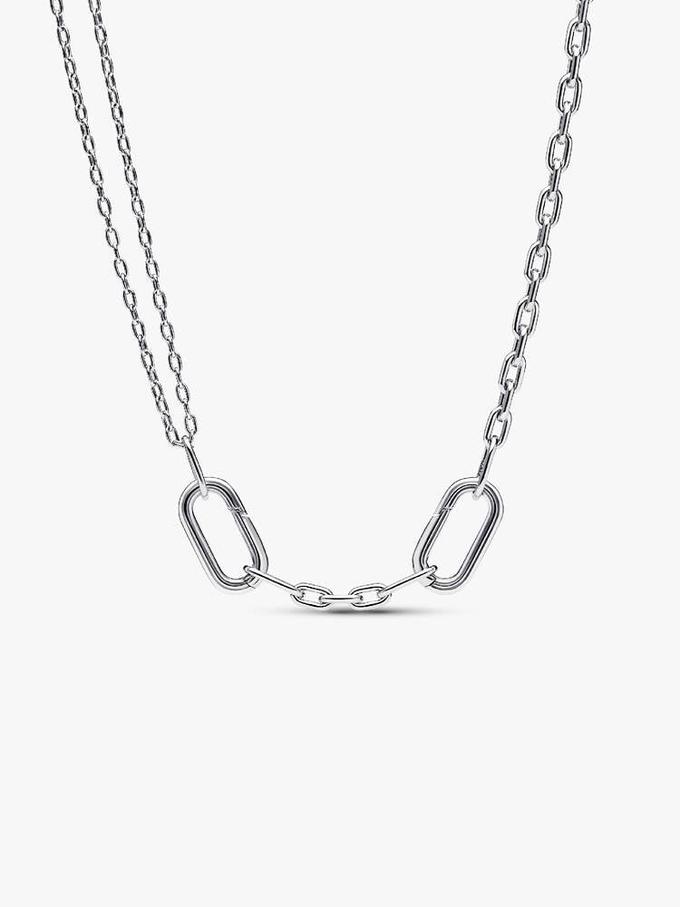 Sterling Silver Contemporary Link Chain Necklace