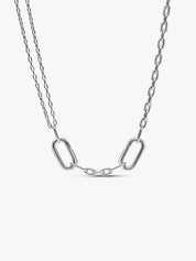 Sterling Silver Contemporary Link Chain Necklace