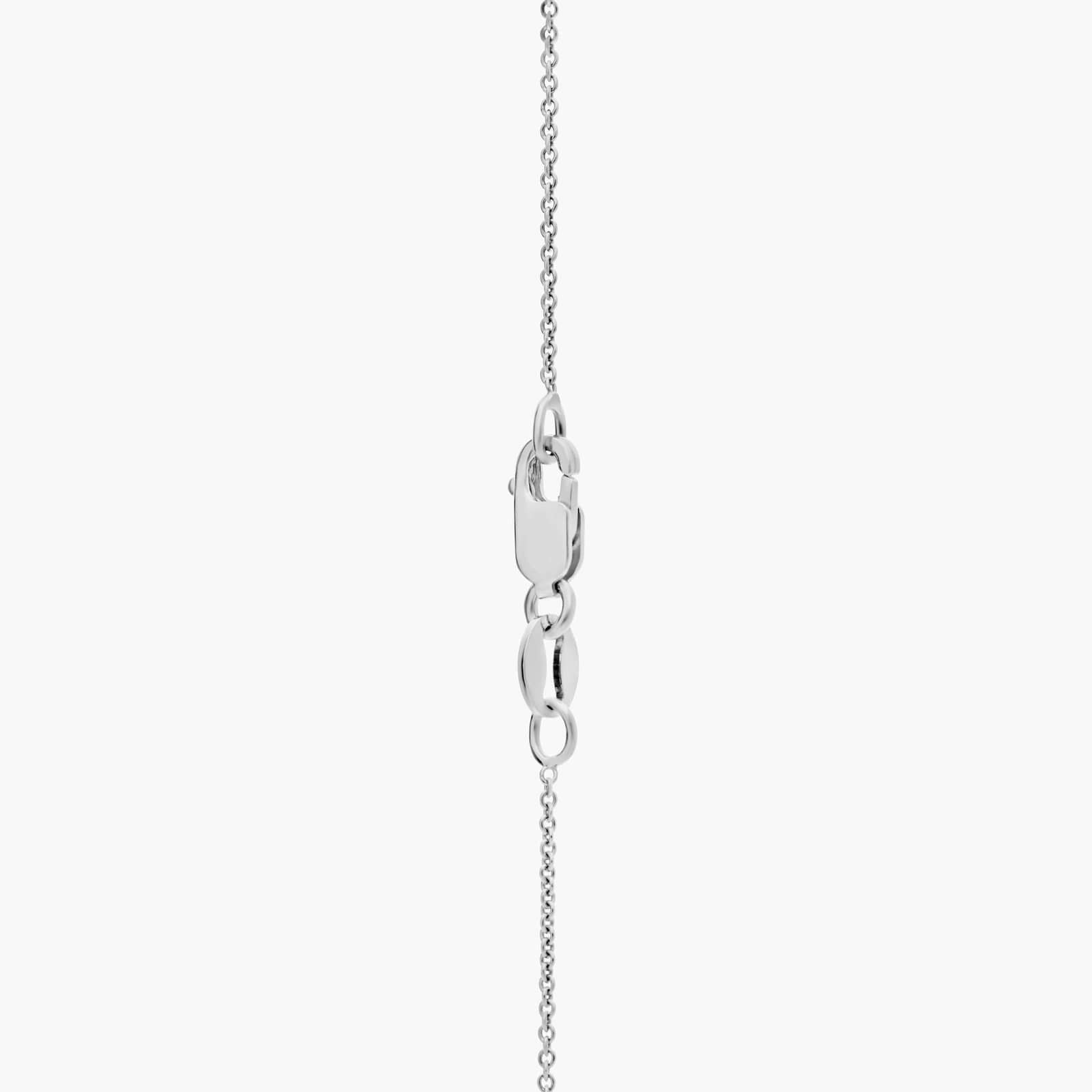 Sterling Silver Single White Pearl Pendant Necklace