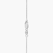 Sterling Silver Single White Pearl Pendant Necklace
