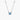 Carave Paris Heart Cut Blue Gemstone Pendant Necklace