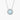 Carave Paris Blue Gemstone Solitaire Necklace