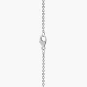 Sterling Silver Diamond Bezel Station Necklace