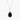 Carave Paris Black Teardrop Halo Pendant Necklace