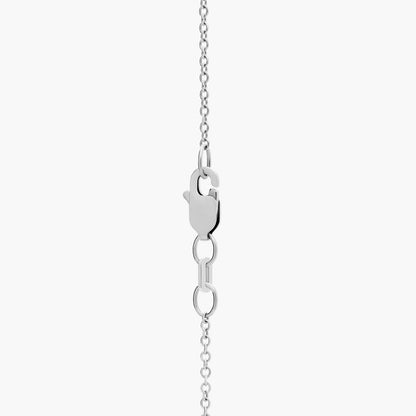 Carave Paris Blue Sapphire and Diamond Bar Pendant Necklace